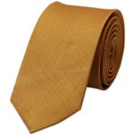 Men’s Tan Brown Eco-friendly Woven Silk Tie Formal Necktie for Tall or Short Men