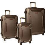 Timberland 3 Piece Hardside Spinner Luggage Set, Brown