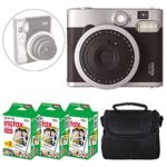 Fujifilm INSTAX Mini 90 Neo Classic Instant Camera (Black) + Fujifilm Instax Mini Instant Film (60 Exposures) + Camera Case – Deluxe Accessory Bundle