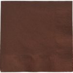 Amscan 50 Piece Party Supplies, Chocolate Brown