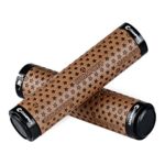 Champkey SPR Bicycle Handlebar Grips Star Series 1 Pair Tacky Polyurethane Surface with Soft Material Cycling Grip (Brown)
