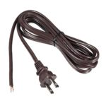 uxcell UL Listed Brown Electrical Lamp Cord SPT-2 8 Feet Stripped Ends Ready for Wiring