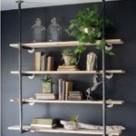 Industrial Retro Wall Mount Iron Pipe Shelf Hung Bracket Diy Storage Shelving Bookshelf (2 pcs)