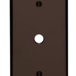 Leviton 85013 1-Gang .406 Inch Hole Device Telephone/Cable Wallplate, Standard Size, Thermoset, Box Mount, Brown