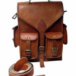 Shakun Leather Handmade Vintage College Backpack Shoulder Tracking Sling Weekend Bag, One size, NEW