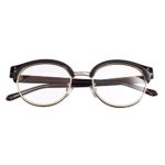 Bi Tao Transition Lens Photochromic Brown Reading Glasses 3.75 Strengths Men Women Fashion Half Frame Reading Eyeglasses