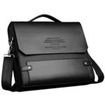 MESIDA Polo Men’s Genuine Leather Briefcase Business Laptop Bag Shoulder Messenger Bag Fashion Men’s Handbag Briefcases Luxury Leather Briefcases Waterproof Dark Brown