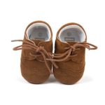LUWU Baby Boy Girls Toddler Shoes Newborn Crib Moccasins Tassels 0-18 Moths Soft Sole Shoes (6-12 Months, Dark Brown)