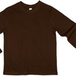 Earth Elements Big Kid’s (Youth) Long Sleeve T-Shirt Small Chocolate