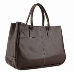 JOVANAS FASHION Women Simple Style PU leather Clutch Handbag Bag Totes Purse (Brown)