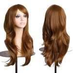 AneShe Wigs 28″ Long Wavy Hair Heat Resistant Cosplay Wig for Women (Light Brown)