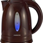 Ovente 1.7L BPA-Free Electric Kettle, Fast Heating Cordless Water Boiler with Auto Shut-Off and Boil-Dry Protection, LED Light Indicator, Brown (KP72BR)