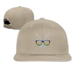 Music Cat with Glasse Baseball Flat Caps Adjustable Plain Hats Unisex