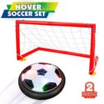 Betheaces Kids Toys Hover Soccer Ball Set with 2 Goals Gift Football Disk Toy with LED Light for Boys Girls Age of 2, 3, 4,5,6,7,8-16 Year Old, Indoor Outdoor Sports Ball Game for Children