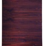 Photo Backdrop – Wooden Photo-Booth Background with Dark Wood Design, Brown Photography Background for Studio, Wedding, Birthday Party, 5 x 7 Feet