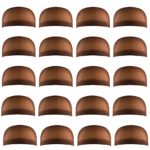 Miayon 20pcs Dark Brown Wig Cap Unisex Natural Nylon Wig Caps for Kids,Girl and Women