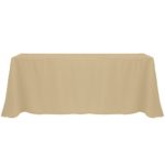 Ultimate Textile 90 x 156-Inch Rectangular Polyester Linen Tablecloth Camel Light Brown