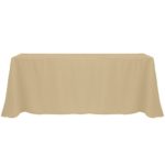 Ultimate Textile 90 x 156-Inch Rectangular Polyester Linen Tablecloth Camel Light Brown
