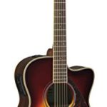 Yamaha FSX830C Small Body Solid Top Cutaway Acoustic-Electric Guitar, Rosewood Body, Concert, Brown Sunburst