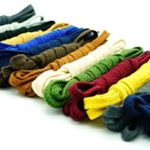 Shoeslulu 20-47″ Premium Oxfords Chukka Desert Boot Flat Canvas Shoelaces