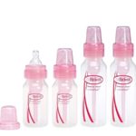 Dr. Browns Pink Bottles 4 Pack (2 – 8 oz bottles) and (2 – 4 oz bottles)
