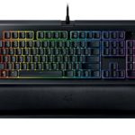Razer BlackWidow Chroma V2: Esports Gaming Keyboard – Ergonomic Wrist Rest – 5 Dedicated Macro Keys – Razer Orange Mechanical Switches (Tactile and Silent)