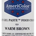 WARM BROWN SOFT GEL PASTE 4.5 OZ Cake Decorating