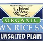 Brown Rice Snaps, Unsalted Plain with Organic Brown Rice, 3.5-Ounce Packs (Pack of 12)
