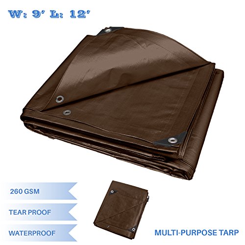 E&K Sunrise 9′ x 12′ Finished Size General MultiPurpose Tarpaulin