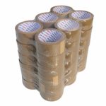 Pack of America 36 Rolls Brown Packing and Shipping Tape 55 Yards 2″ 1.8 Mil Multipurpose Economical Natural Rubber for Moving Boxes, Carton Sealing, Home & Office Mailing, Commercial Warehouse Depot