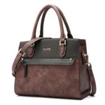 Kadell Women’s Vintage Leather Handbags Tote Satchel Shoulder Bag Top Handle Purse