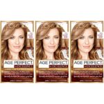 L’Oréal Paris Age Perfect Permanent Hair Color, 7G Dark Natural Golden Blonde (Pack of 3)