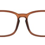 TIJN Unisex Non-Prescription Eyeglasses Glasses Clear Lens Square Eyewear Vintage Brown Frame