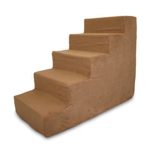 Best Pet Supplies ST205T-L Foam Pet Stairs/Steps, 5-Step, Light Brown
