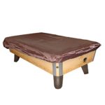 Get Out! | Vinyl Pool Table Cover 8 Foot x 4 Foot Game Table Cover in Brown Oxford Nylon – Heavy Duty Pool Table Cover
