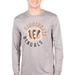 ICER Brands NFL Men’s T-Shirt Athletic Quick Dry Long Sleeve Tee Shirt, Gray