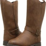 OshKosh B’Gosh Girls’ Lumi Fashion Boot, Light Brown, 7 M US Toddler