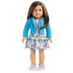 American Girl – 2017 Truly Me Doll: Light Skin with Freckles, Brown Hair, Blue Eyes DN23