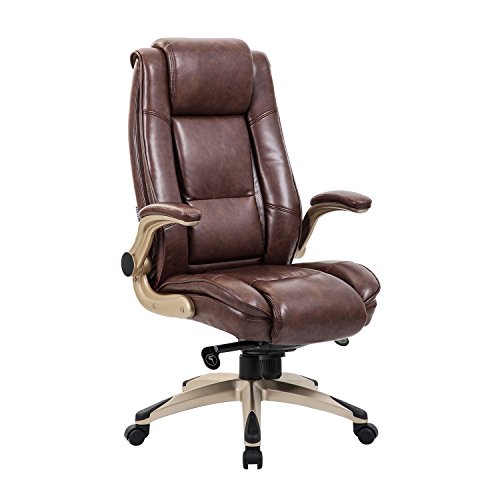 KADIRYA High Back Bonded Leather Executive Office Chair Adjustable
