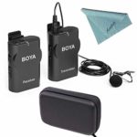 Boya BY-WM4 Wireless Lavalier Microphone System for Canon Nikon Sony Panasonic DSLR Camera Camcorder Iphone Android Smartphone