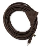 Holiday Lighting Outlet Extension Cord, Brown 50′ 3 Prong, Christmas Light, Holiday Cord, Indoor Outdoor