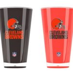 NFL Cleveland Browns 20oz Insulated Acrylic Tumbler Set of 2
