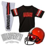 Franklin Sports NFL Cleveland Browns Deluxe Youth Uniform Set, Small