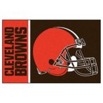 FANMATS NFL Cleveland Browns Nylon Face Starter Rug