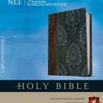 Premium Slimline Reference Bible NLT, Large Print, TuTone (LeatherLike, Dark Brown/Dusty Blue)