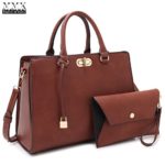 MMK collection Fashion Handbag with coin purse(XL-11) Classic Women Purse Handbag for Women` Signature fashion Designer Purse ~ Perfect Women Satchel Purse (XL-23-7581-Brown)