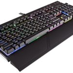 CORSAIR STRAFE RGB Mechanical Gaming Keyboard – USB Passthrough – Tactile and Quiet – Cherry MX Brown Switch – RGB LED Backlit