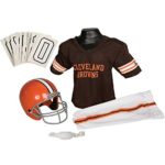 Franklin Sports NFL Cleveland Browns Youth Licensed Deluxe Uniform Set, Large
