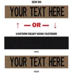 Northern Safari Personalized Uniform Name Tapes Logo Key Chain/Luggage Tag, Rusty Brown, 6″ Logo Keychain