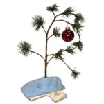 Product Works 24-Inch Charlie Brown Christmas Tree with Linus’s Blanket Holiday Décor, Classic Ornament